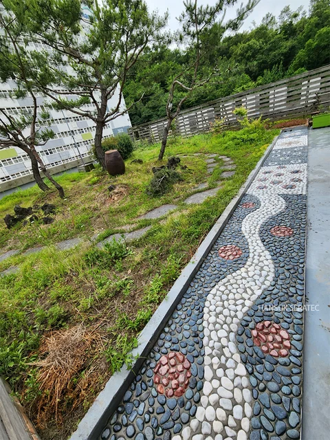 관악구 난향동 주민센터 건강지압보도 (해미석심기) 시공 사진