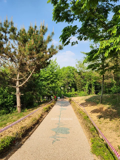익산 웅포관광지 곰개나루 스톤카펫 Natural Stone (콩자갈수지) 포장 시공 사진