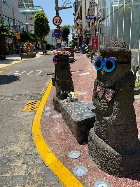 제주 서귀포 이중섭거리 스톤카펫 Natural Stone (콩자갈수지) 포장 시공 사진