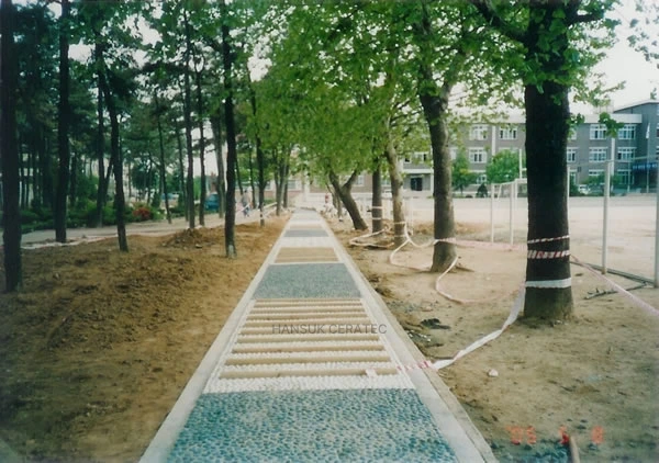 대전유성고등학교 건강지압보도 (해미석심기) 시공 사진 2/2
