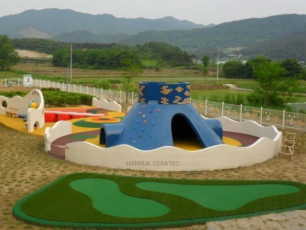 청주유아교육진흥원탄성(EPDM)포장 스톤카펫 Color Stone (멘트·규사·세라믹) 포장 시공 사진 4/4