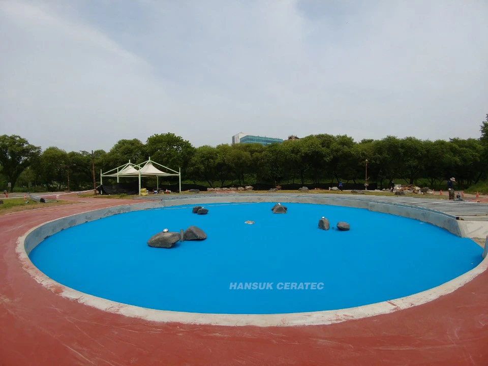 분당물놀이장 스톤카펫 Color Stone (멘트·규사·세라믹) 포장 시공 사진 2/2