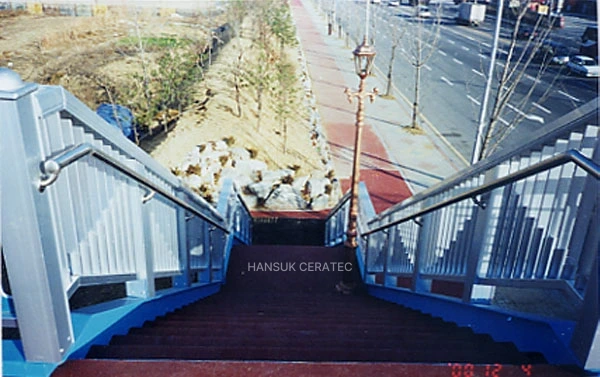오산육교 칼라포장 스톤카펫 Color Stone (멘트·규사·세라믹) 포장 시공 사진 2/3