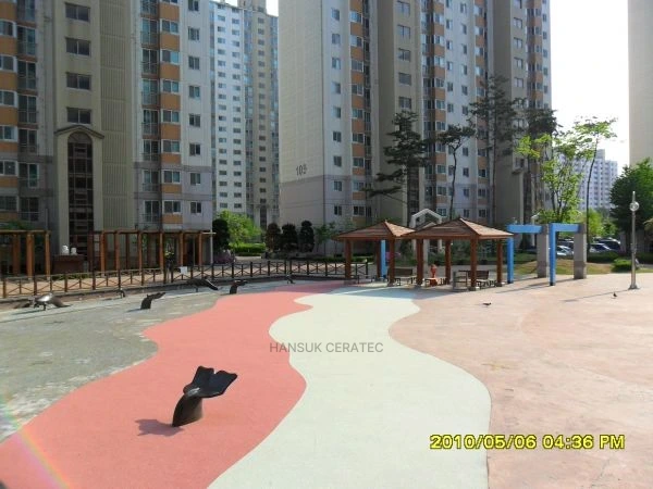 부천삼산주공칼라스톤(콩자갈)포장 스톤카펫 Natural Stone (콩자갈수지) 포장 시공 사진 2/2