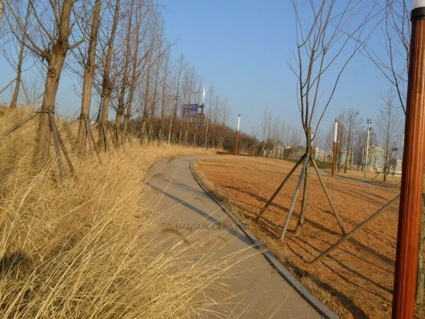 일산한류월드내산책로칼라스톤(콩자갈)포장 스톤카펫 Natural Stone (콩자갈수지) 포장 시공 사진 3/5