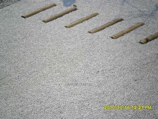 포스코하수종말처리장내해미석심기,칼라스톤포장 스톤카펫 Natural Stone (콩자갈수지) 포장 시공 사진 3/4