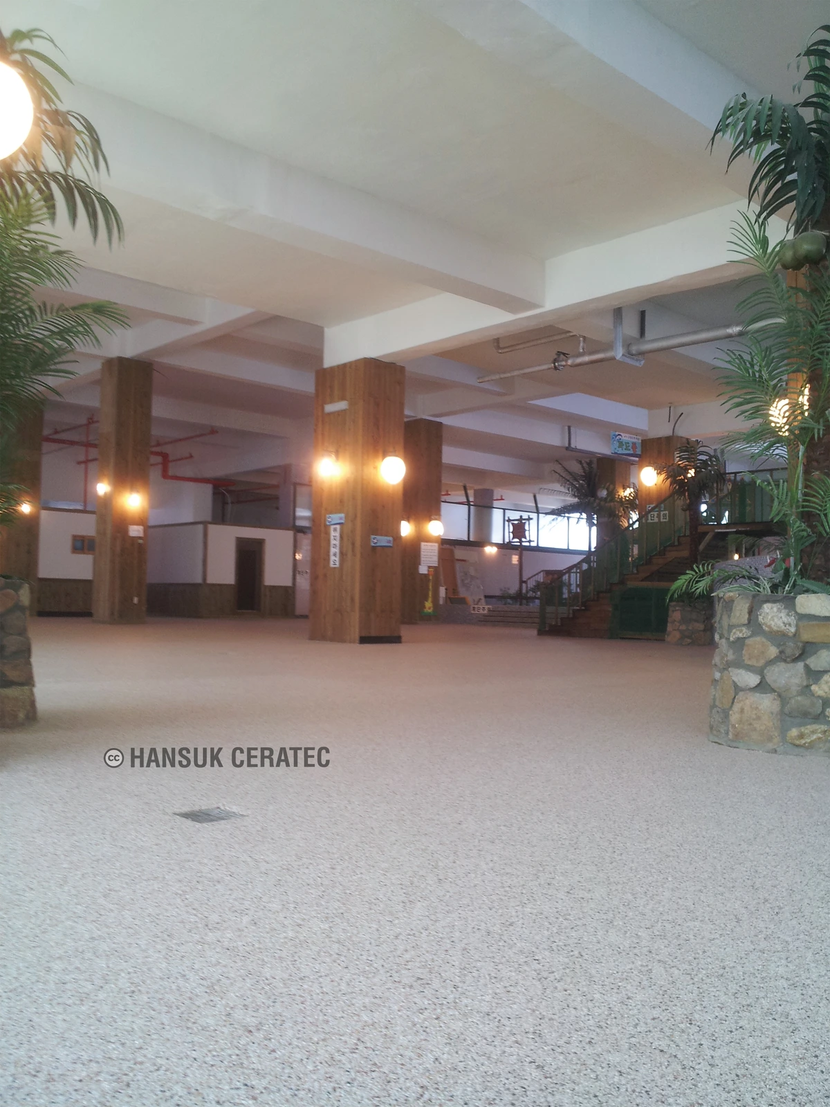 강화 로얄호텔 스톤카펫 Natural Stone (콩자갈수지) 포장 시공 사진 2/7