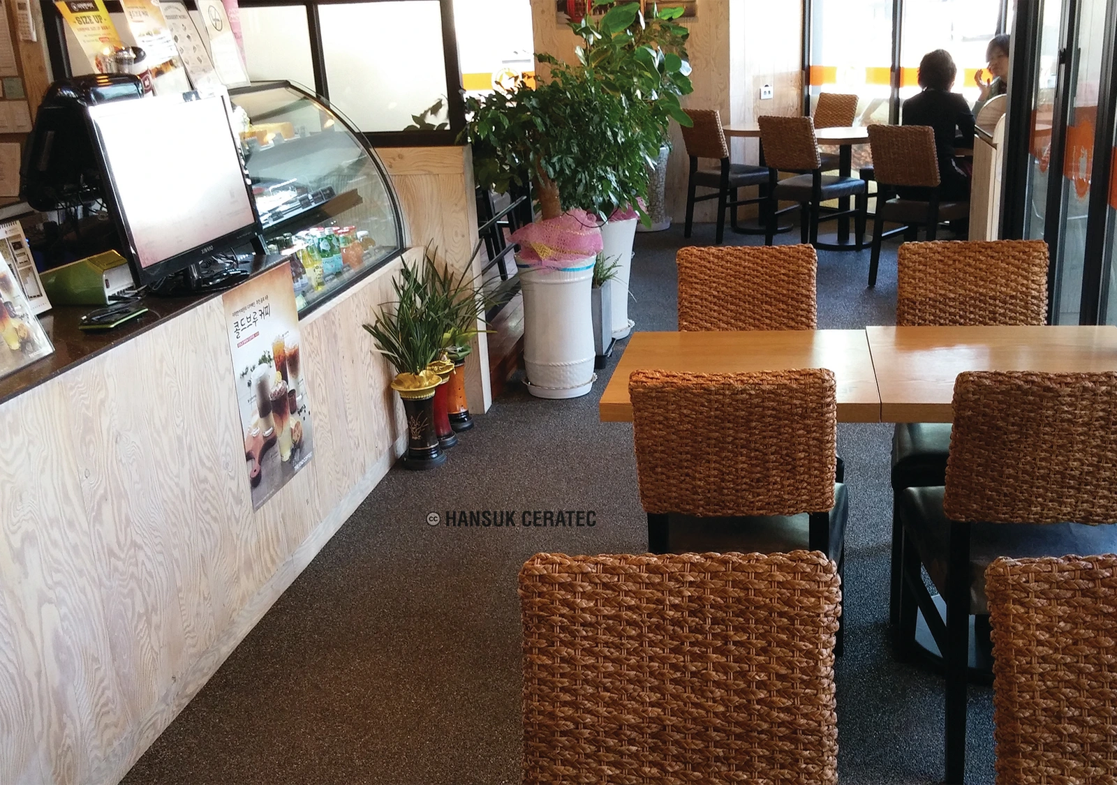 착한커피 스톤카펫 Natural Stone (콩자갈수지) 포장 시공 사진 2/3