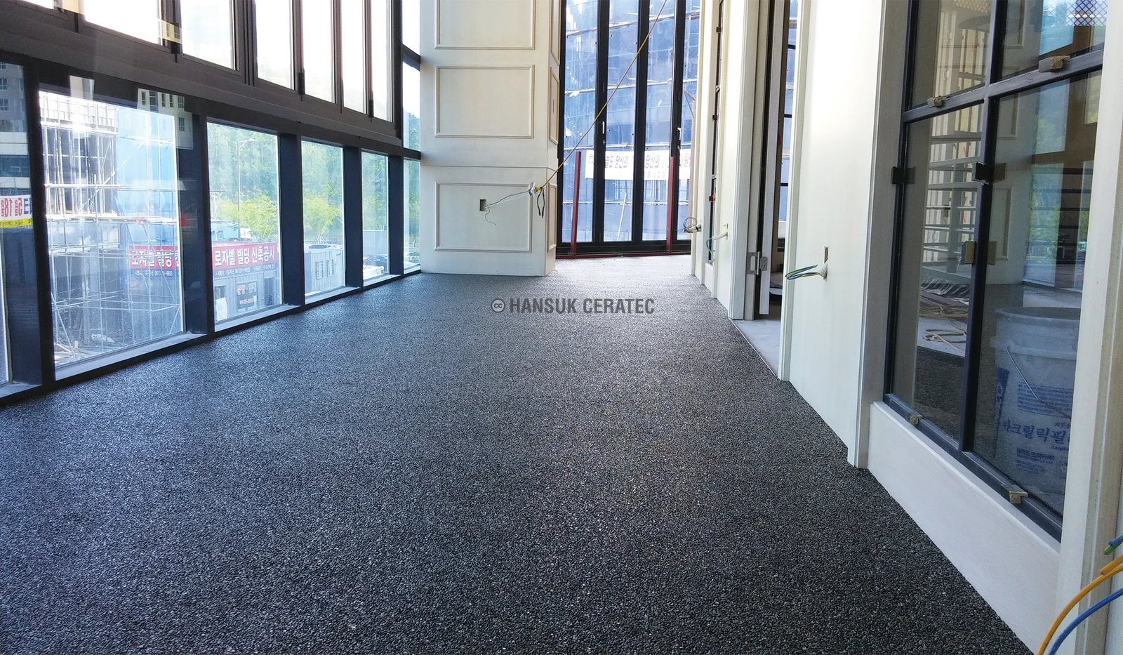 착한커피 스톤카펫 Natural Stone (콩자갈수지) 포장 시공 사진 3/3