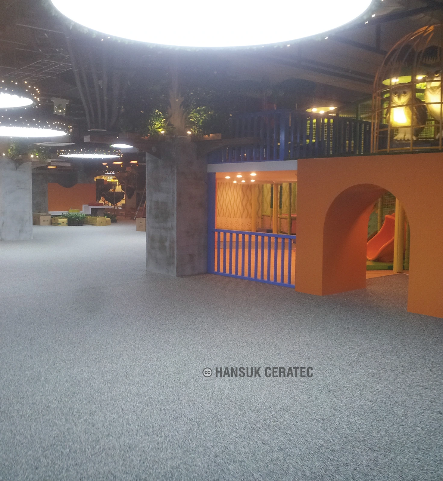 인천 국제 성모병원 스톤카펫 Natural Stone (콩자갈수지) 포장 시공 사진 2/3