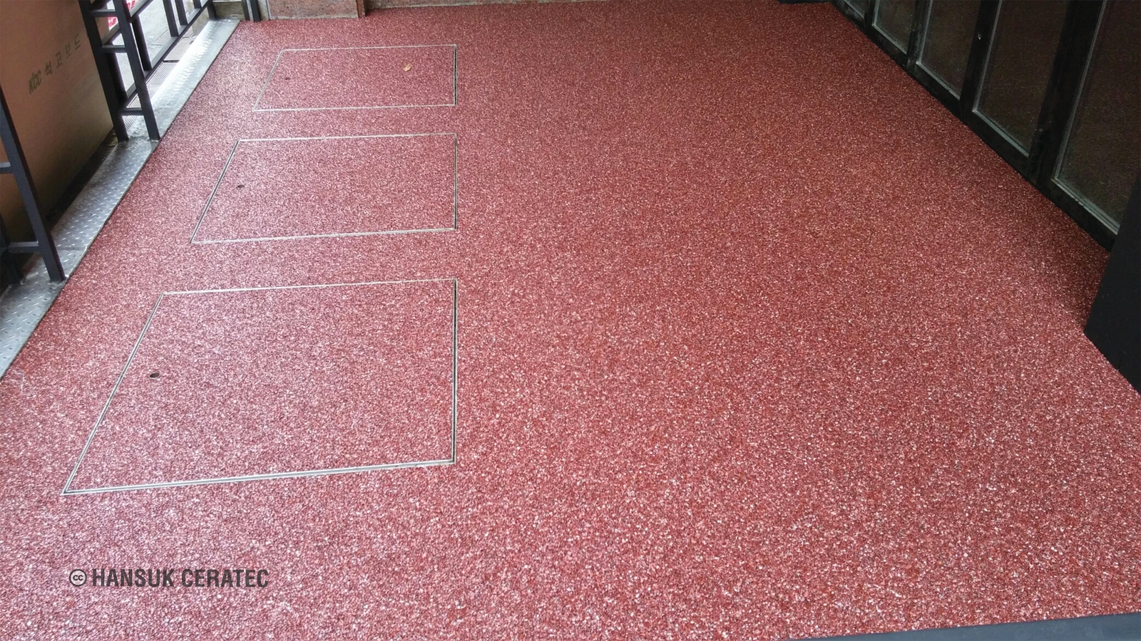의정부 나이스 호텔 스톤카펫 Natural Stone (콩자갈수지) 포장 시공 사진 4/4