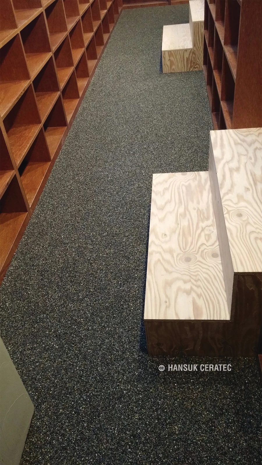 놀숲 북카페 부평점 스톤카펫 Natural Stone (콩자갈수지) 포장 시공 사진 3/3