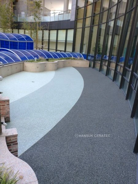 부여 롯데리조트 스톤카펫 Natural Stone (콩자갈수지) 포장 시공 사진 3/6