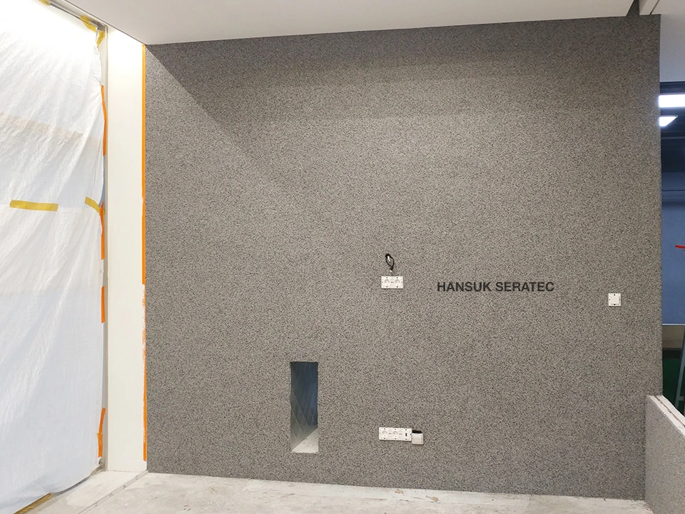 가산동 디지털단지 내 게임회사 홍보관 스톤카펫 Natural Stone (콩자갈수지) 포장 시공 사진 4/10