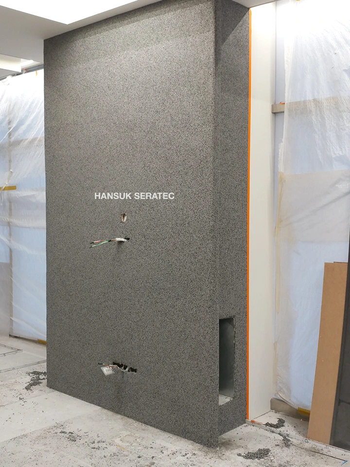 가산동 디지털단지 내 게임회사 홍보관 스톤카펫 Natural Stone (콩자갈수지) 포장 시공 사진 5/10