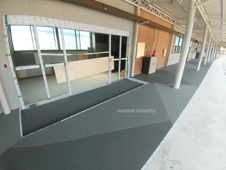 포항 그린골프연습장 스톤카펫 Natural Stone (콩자갈수지) 포장 시공 사진 4/7