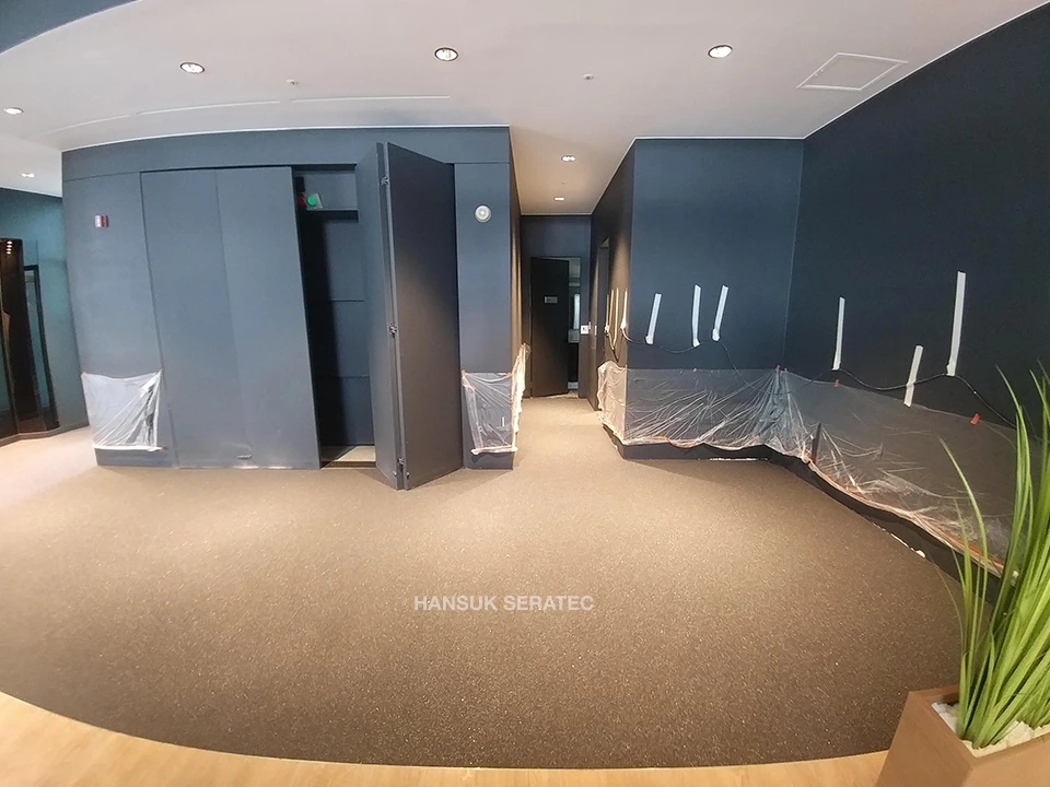 강남 벤츠전시장 스톤카펫 Natural Stone (콩자갈수지) 포장 시공 사진 3/4
