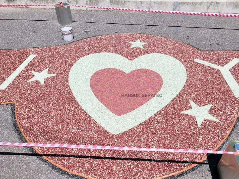 군산 미장교 스톤카펫 Natural Stone (콩자갈수지) 포장 시공 사진 4/4