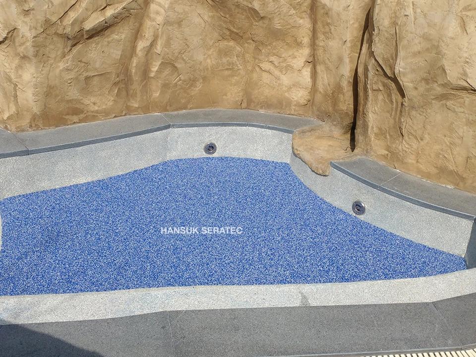 속초 한화리조트 스톤카펫 Natural Stone (콩자갈수지) 포장 시공 사진 2/6