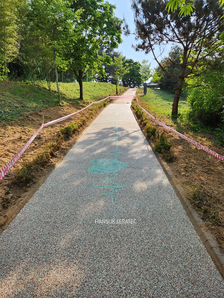 익산 웅포관광지 곰개나루 스톤카펫 Natural Stone (콩자갈수지) 포장 시공 사진 3/3