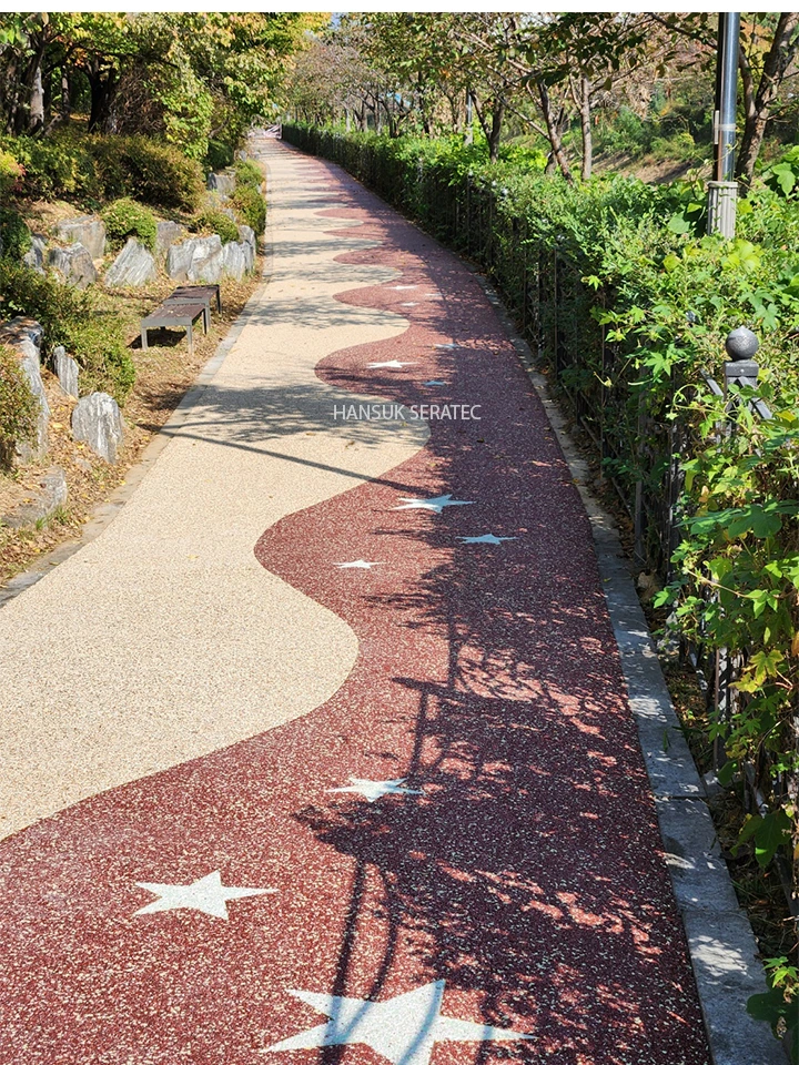 고양 성사천 산책로 정비공사 스톤카펫 Natural Stone (콩자갈수지) 포장 시공 사진 18/25