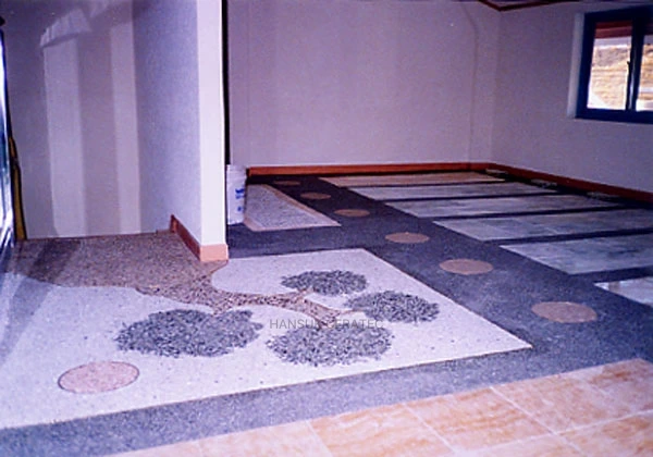 실내인테리어 칼라스톤 포장 모음 1 스톤카펫 Natural Stone (콩자갈수지) 포장 시공 사진 10/11
