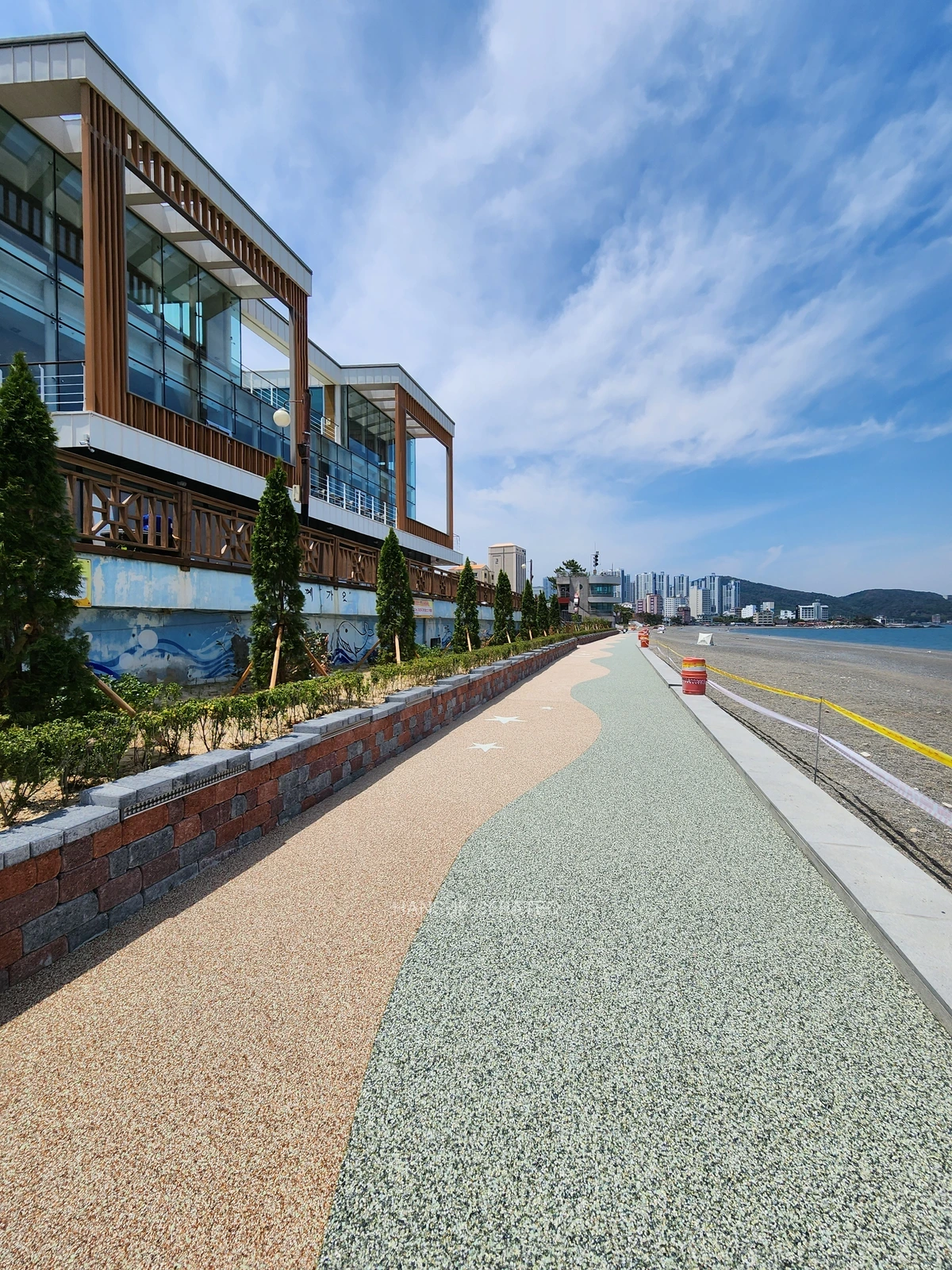 울산 강동해안공원 조성공사 스톤카펫 Natural Stone (콩자갈수지) 포장 시공 사진 9/9