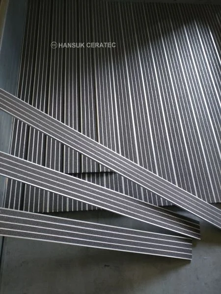 미군부대 계단 스톤카펫 Color Non-Slip 포장 시공 사진